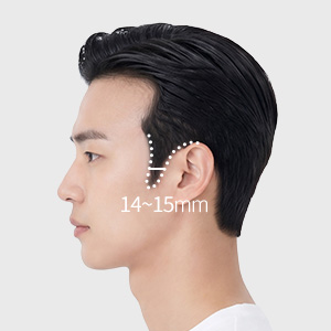 Sideburn length & width